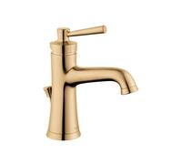 hansgrohe Joleena 04771140 - Grifo de lavabo de baño con mango y agujero de 8 pulgadas de alto en bronce cepillado
