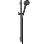 hansgrohe Vernis Blend set de ducha Vario ahorro de agua con barra de ducha S PURO 65 cm negro mate, 26423670
