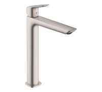 hansgrohe Logis Fine Modern 1-Handle 1-Hole 12-inch Tall Bathroom Sink Faucet in Brushed Nickel, 71258821
