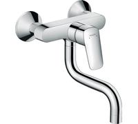 hansgrohe Logis M31 mezclador de cocina, de pared, caño bajo, 1jet, cromo, proyección 150mm, 71836000