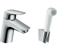 Hansgrohe Logis grifo de lavabo con rociador tipo bidé de pie cromo 71290000