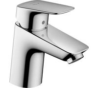 hansgrohe Logis mezclador de lavabo, CoolStart, ComfortZone70, sin juego de desagüe, 107mm de proyección, 71073000, Color: cromado