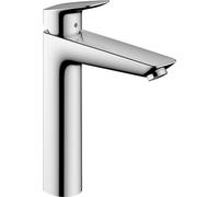 hansgrohe Logis mezclador de lavabo, ComfortZone190, sin juego de desagüe, proyección 166mm, 71091000, Color: cromado