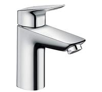hansgrohe Logis mezclador de lavabo, ComfortZone100, sin juego de desagüe, proyección 108mm, 71101000, Color: cromado