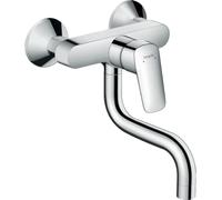 hansgrohe Logis Grifo monomando de cocina, de pared, cromado