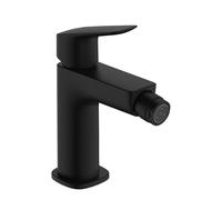 Hansgrohe Logis mezclador para bidÃ© Fine, ComfortZone110, desagÃŒe automÃ¡tico, proyecciÃ³n de 112 mm, 71201, Color: negro mate - 71201670