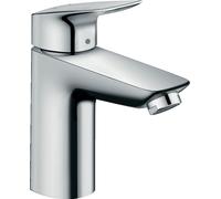 hansgrohe Logis mezclador de lavabo, ComfortZone100, sin juego de desagüe, proyección 108mm, 71101000, Color: cromado