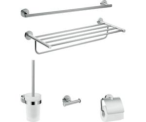 hansgrohe Logis juegos de accesorios de baño universales, 5 piezas, cromo, 41728000