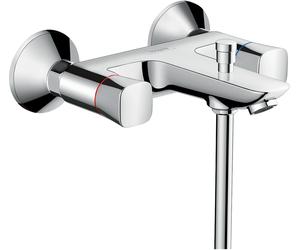 hansgrohe Logis Mezclador bimando para bañera, montaje en superficie, 2 consumidores, proyección 217mm, cromo, 71243000