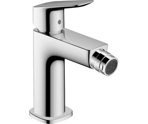 hansgrohe Logis mezclador para bidé Fine, ComfortZone110, juego de desagüe, proyección de 112 mm, 71201000, Color: cromado