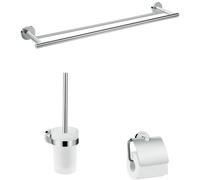 hansgrohe Logis juegos de accesorios de baño universales, 3 piezas, cromo, 41727000