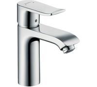 Mezclador monomando de lavabo hansgrohe Metris 110, para calentadores de agua a cielo abierto, con juego de desagüe 31080000, 31074000