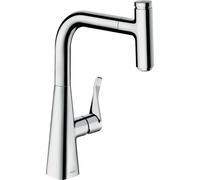 Hansgrohe Metris M71 Monomando de cocina 240, caÃ±o extraÃble, 1jet, sBox, Color: cromado - 73802000