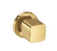 hansgrohe Metris válvula de cierre E empotrada, 31677990, Color: Óptica Oro Pulido