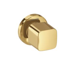 hansgrohe Metris válvula de cierre E empotrada, 31677990, Color: Óptica Oro Pulido