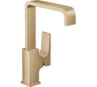 hansgrohe Metropol 32511140 230 - Grifo mezclador monomando para lavabo con palanca y desagüe push Open (bronce cepillado)