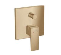 hansgrohe Metropol 32546140 - Grifo monomando para bañera (montaje empotrado, con palanca y fusibles integrados), color bronce cepillado