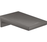 hansgrohe Metropol bath spout wall mounting, projection 185mm, 32543340, Color: Cromo negro cepillado