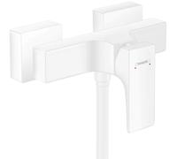 mezclador monomando de ducha Metropol de hansgrohe montado en la superficie, con manija de palanca, 32560700, Color: blanco mate