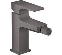 hansgrohe Metropol - Mezclador de bidé con desagüe Push Open, color negro y cromado