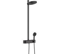 Hansgrohe Pulsify conjunto de ducha a pared con termostato con rociador con efecto lluvia negro 24241670