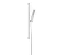 hansgrohe Pulsify E set de ducha 100, 1 tipo de chorro, EcoSmart+, con barra de ducha 65 cm, 24371700, Color: Blanco Mate