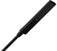 hansgrohe Pulsify E - ducha de mano ahorro de agua 9 l/min (EcoSmart), alcachofa de ducha con1 tipo de chorro, cabezal de ducha rectangular (100 x 25 mm), con sistema antical, negro mate, 24320670