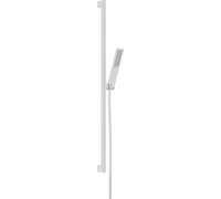 hansgrohe Pulsify E set de ducha 100, 1 rociador tipo EcoSmart, con barra de ducha 90 cm, 24380700, Color: Blanco Mate