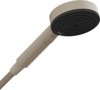 hansgrohe Pulsify Planet Edition - ducha de mano max. 5,7 l/min (EcoSmart+), alcachofa de ducha con 3 tipos de chorro (Relaxation), cabezal de ducha redondo, arena, 26077210