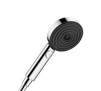 hansgrohe Pulsify S 24111001 - Cabezal de ducha de mano moderno de 4 pulgadas, lluvia intensa, masaje pulsante en cromo, 3 pulverizaciones