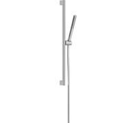 hansgrohe Pulsify S 24373000 - Set de ducha con cabezal de ducha de ahorro de agua (EcoSmart+, chorro PowderRain), manguera de ducha (1,60 m) y barra de ducha (0,65 m), cromado