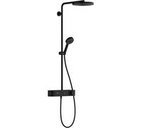 Hansgrohe Pulsify S conjunto de ducha a pared con termostato con rociador con efecto lluvia negro 24220670