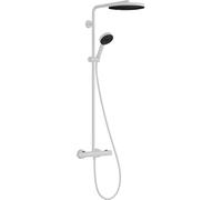 Hansgrohe Pulsify S Puro conjunto bañera/ducha a pared con rociador con efecto lluvia blanco 24237700
