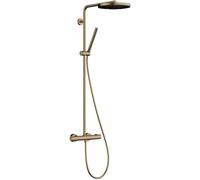 Hansgrohe Pulsify S Puro conjunto de ducha a pared con termostato con rociador con efecto lluvia || 24222140
