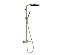 Hansgrohe Pulsify S Puro conjunto de ducha a pared con termostato con rociador con efecto lluvia || 24223140