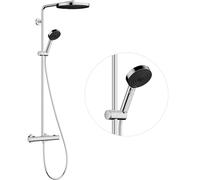 hansgrohe Pulsify S PURO sistema de ducha 260, 1jet, Ecostat Fine, teleducha 3jet, EcoSmart, 24237000, Color: cromado