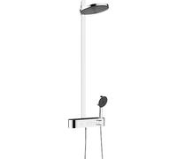 hansgrohe Pulsify S Showerpipe 260, 2 tipos de chorro (EcoSmart) con ShowerTablet Select 400, 24241000, Color: cromado