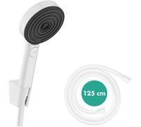 hansgrohe Pulsify Select S set de ducha 105, 3jet Relaxation, incl. teleducha, flexo de ducha 1250mm, 24302700, Color: Blanco mate