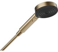 hansgrohe Pulsify Select S rociador 105, 3 tipos de chorro Relajación, 24110140, Color: Bronce cepillado