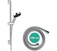 Hansgrohe Set de ducha Pulsify Select S 105 – EcoSmart 3 chorros Relaxation, barra 650 mm, cromado