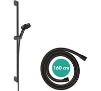 hansgrohe Pulsify Select S set de ducha 105, 3jet Relaxation, in arra de ducha 900mm, 24170670, Color: negro mate