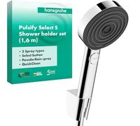 hansgrohe Pulsify Select S set de ducha 105, 3jet Relaxation, incl. teleducha, flexo de ducha 1600mm, 24303000, Color: cromado