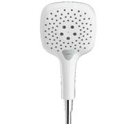 Hansgrohe 26550400 Raindance Select E 150 ducha de mano, 3 tipos de chorro, blanco/cromo