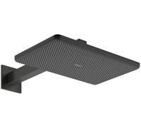 Hansgrohe Raindance Alive Q brazo de ducha con efecto lluvia 34.3x21.4 cm rectangular negro 24551340