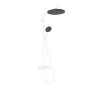 hansgrohe Raindance Alive S PURO sistema de ducha 300 EcoSmart de 1 chorro con elemento Ecostat, 24593700, Color: Blanco mate