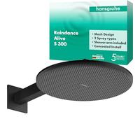 hansgrohe Raindance Alive S ducha de techo 300 2jet, 24540670, Color: negro mate