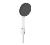 hansgrohe Raindance Alive S set de ducha 125 3jet EcoSmart con manguera de ducha Isiflex 160cm, 24612700, Color: Blanco mate