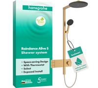 hansgrohe Raindance Alive S sistema de ducha 300 2jet EcoSmart con ShowerSelect Comfort, 24596140, Color: Bronce cepillado