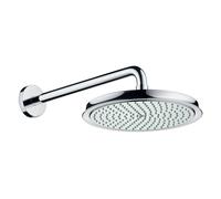 Hansgrohe Raindance brazo de ducha con efecto lluvia 24x24 cm circular cromo 27424000