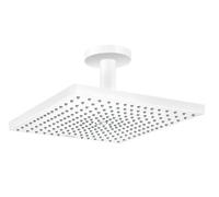 Hansgrohe Raindance brazo de ducha con efecto lluvia 30x30 cm cuadrada blanco 26250700